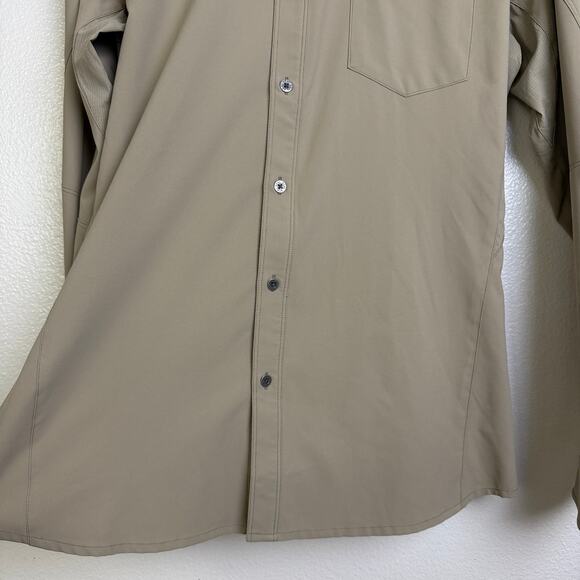 Kuhl Bandit Shirt Mens L Brown Long Sleeve Button Up Outdoors Roll Tab Hiking - Picture 3 of 12